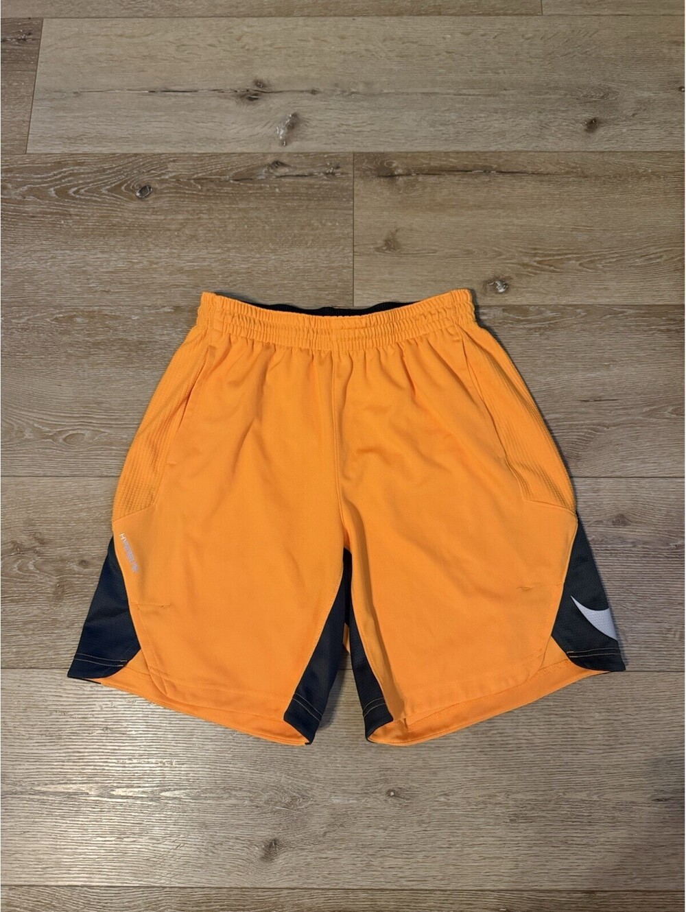 Nike Men's Hyper Elite Power Dri-Fit Basketball Shorts Sz Large Orange